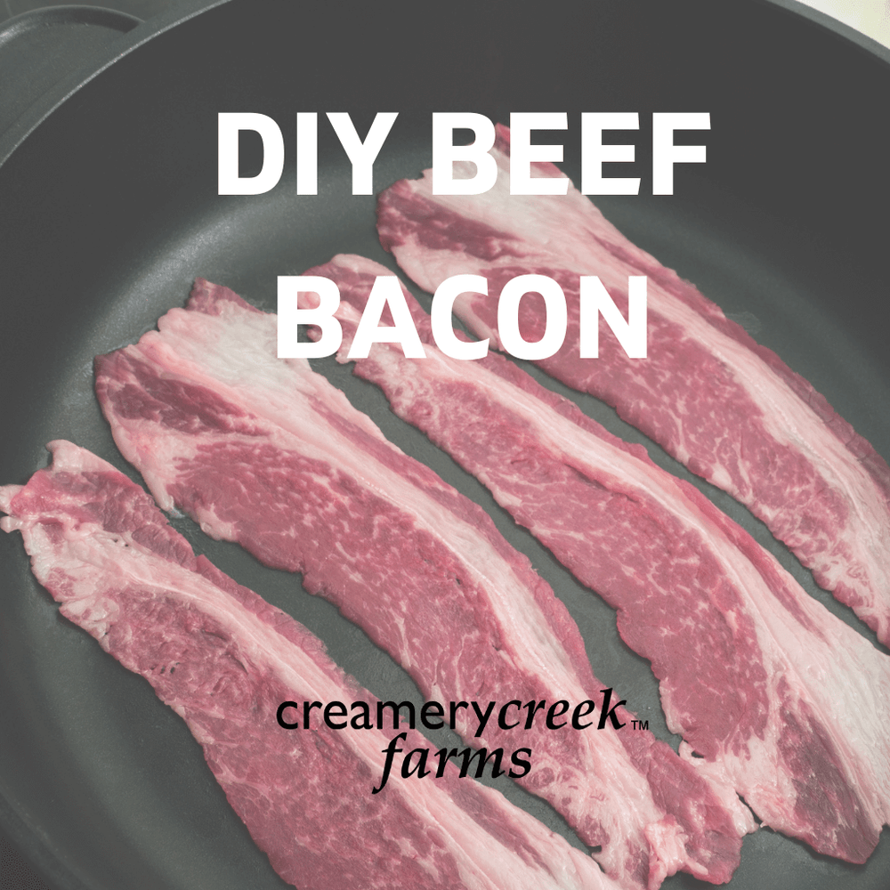 Beef bacon in a skillet - you can make it too!