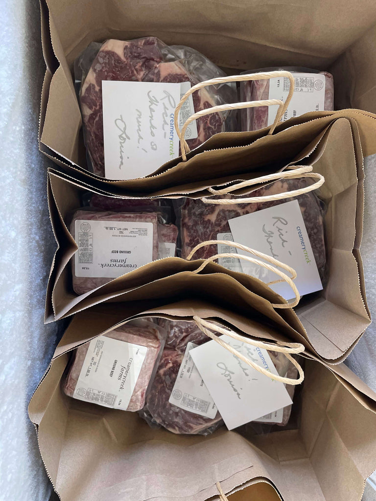 creamery creek meat gift bags