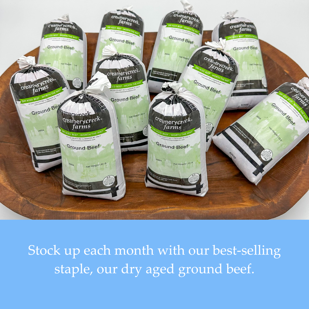 creekclub Dry Aged Ground Beef Subscription - Creamery Creek Farms