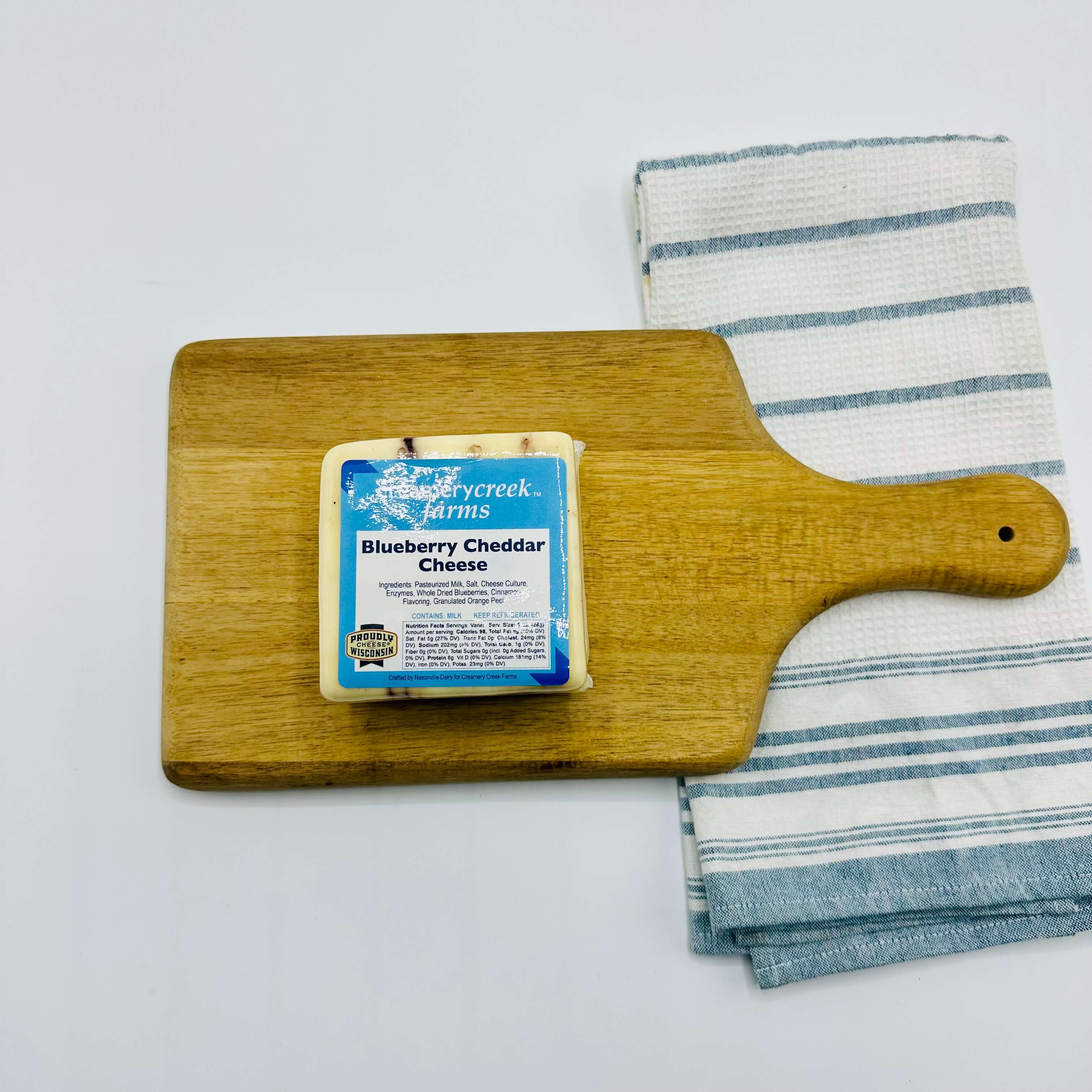 Wisconsin Blueberry Cheddar Cheese - Creamery Creek Farms
