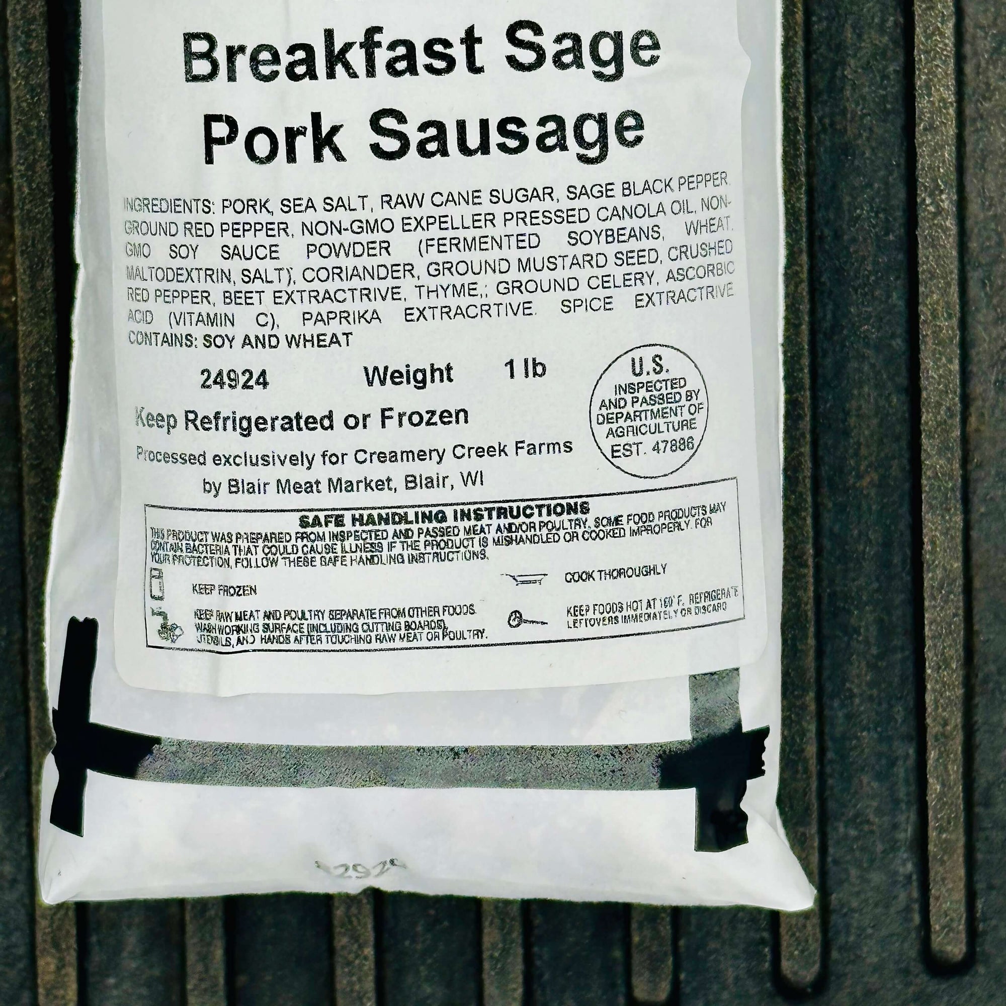 Duroc Pork Breakfast Sage Sausage - Creamery Creek Farms