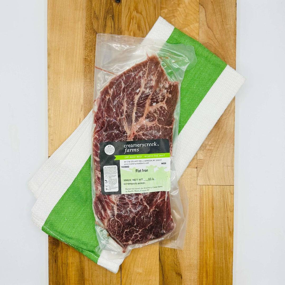 Dry Aged Beef Flat Iron Steak - Creamery Creek Farms