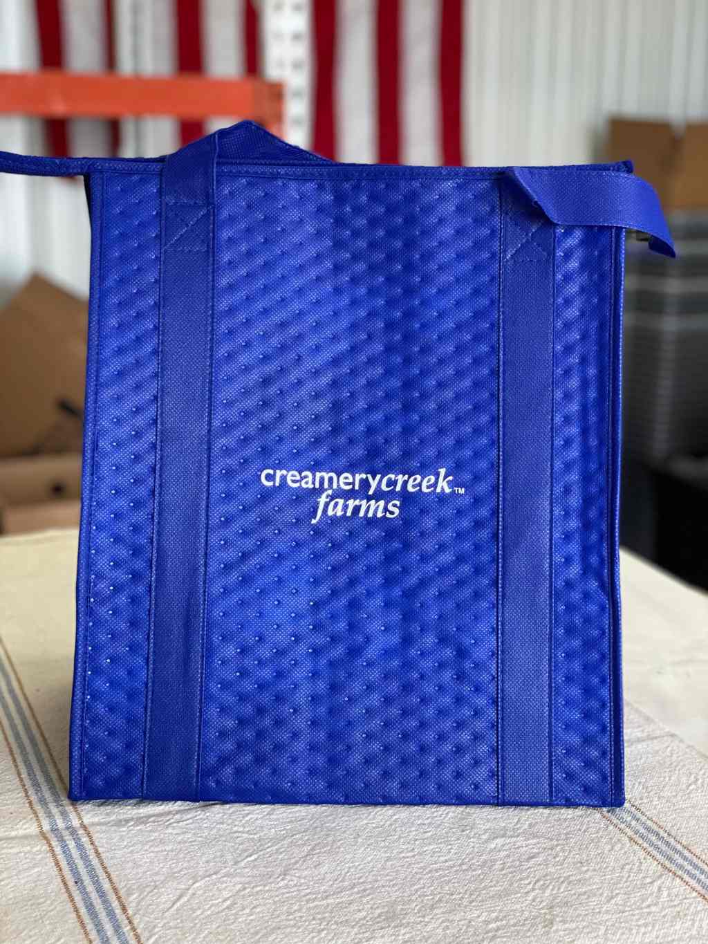 Creamery Creek Farms Recycled Thermal Tote - Creamery Creek Farms