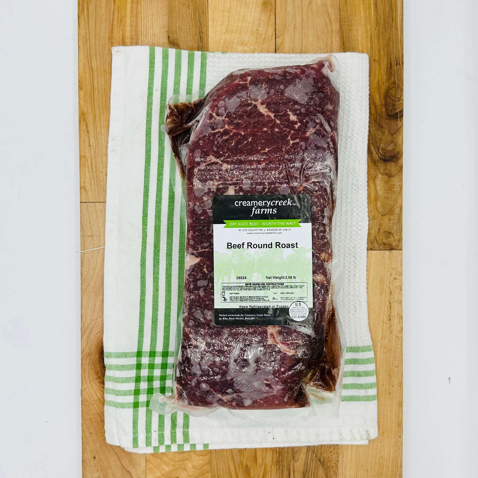 Dry Aged Beef Round Roast - Creamery Creek Farms