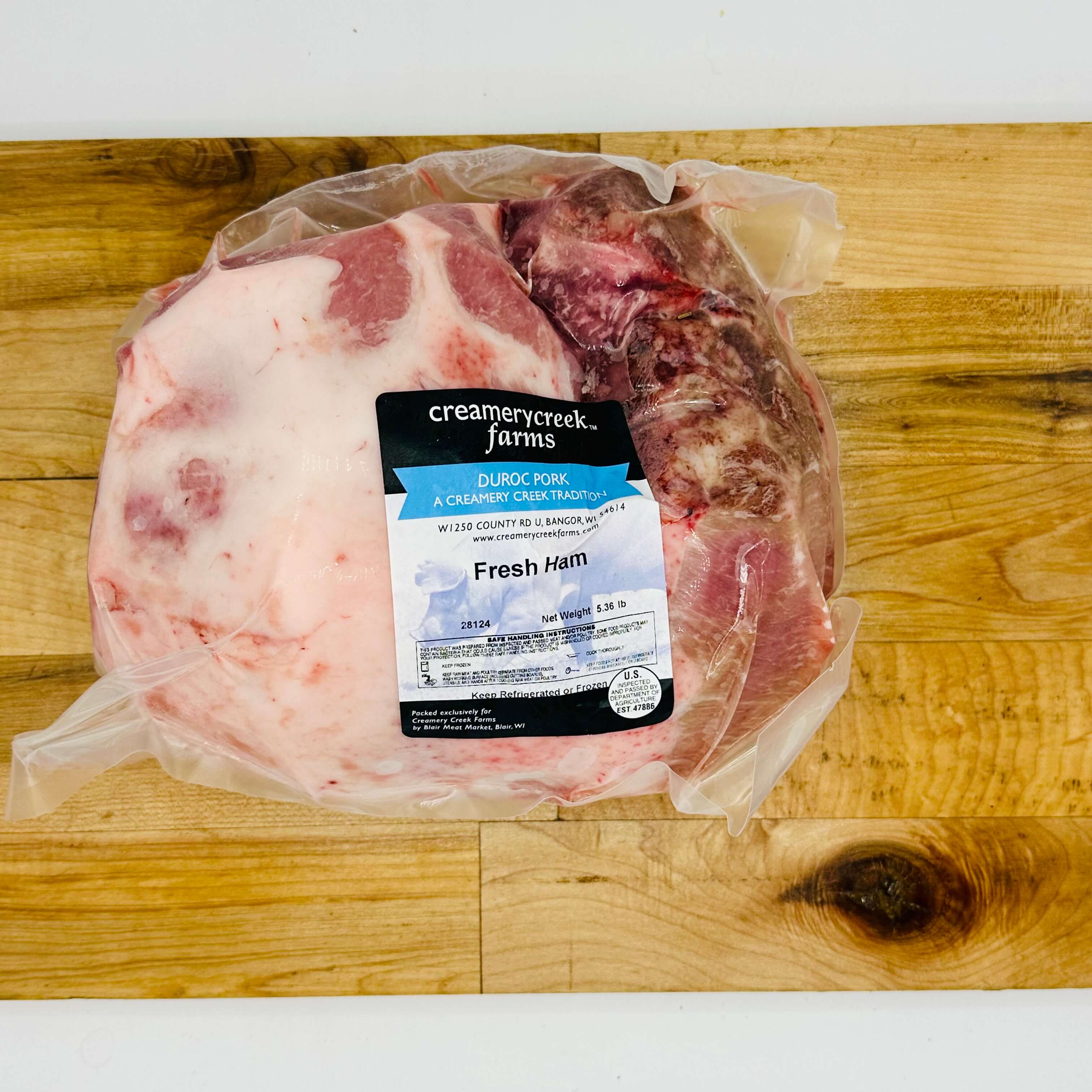Duroc Pork Fresh Ham - Creamery Creek Farms