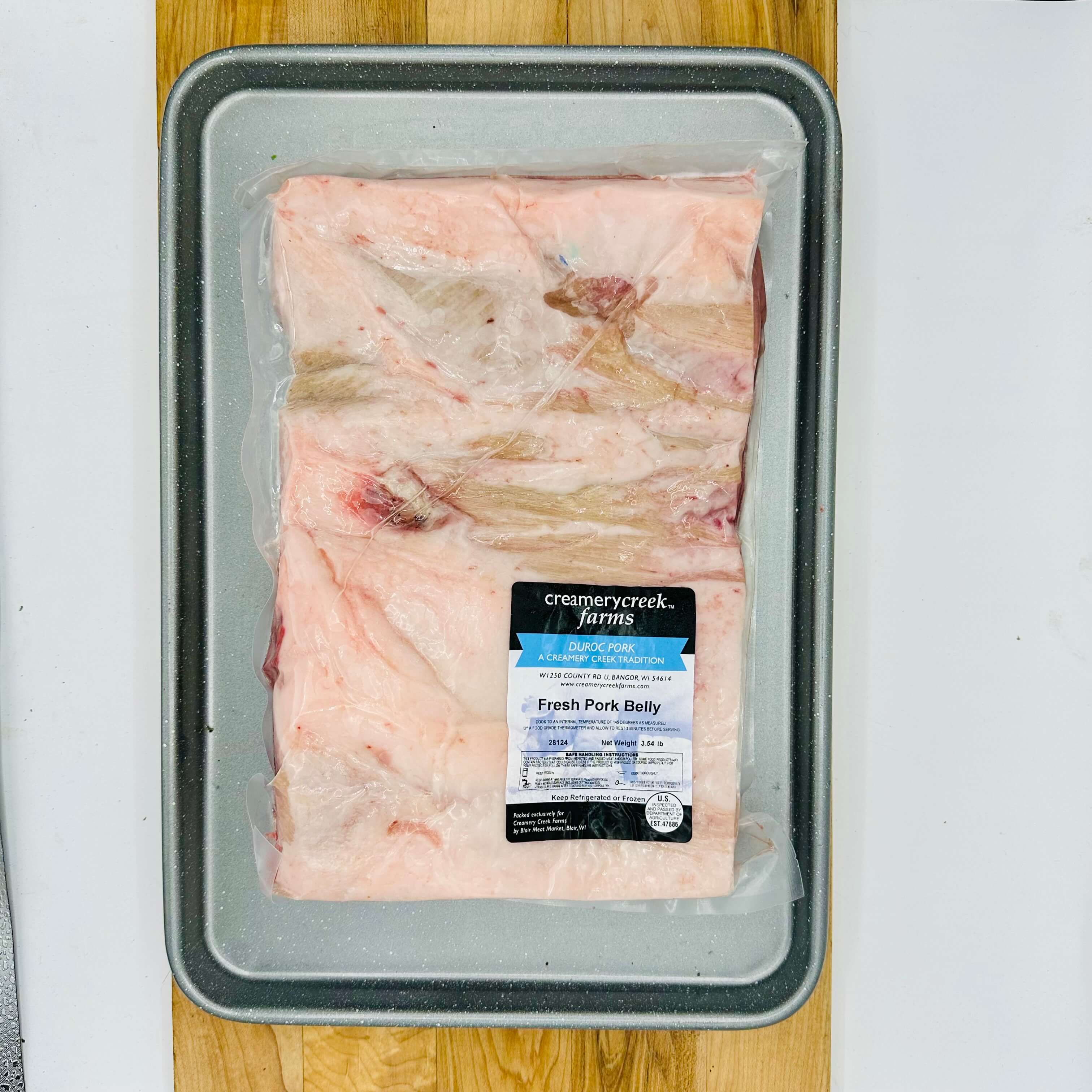 Duroc Pork Belly - Creamery Creek Farms