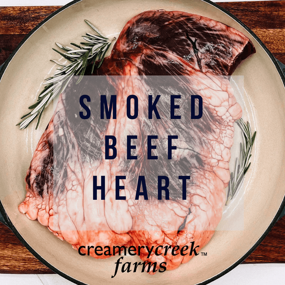 title slide of a creamery creek beef heart