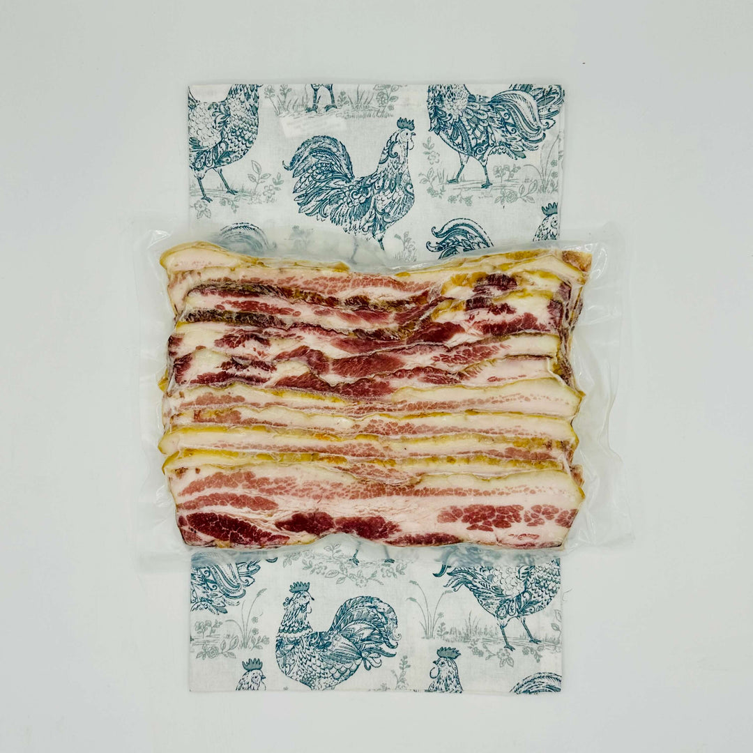 Bacon on a chicken towel