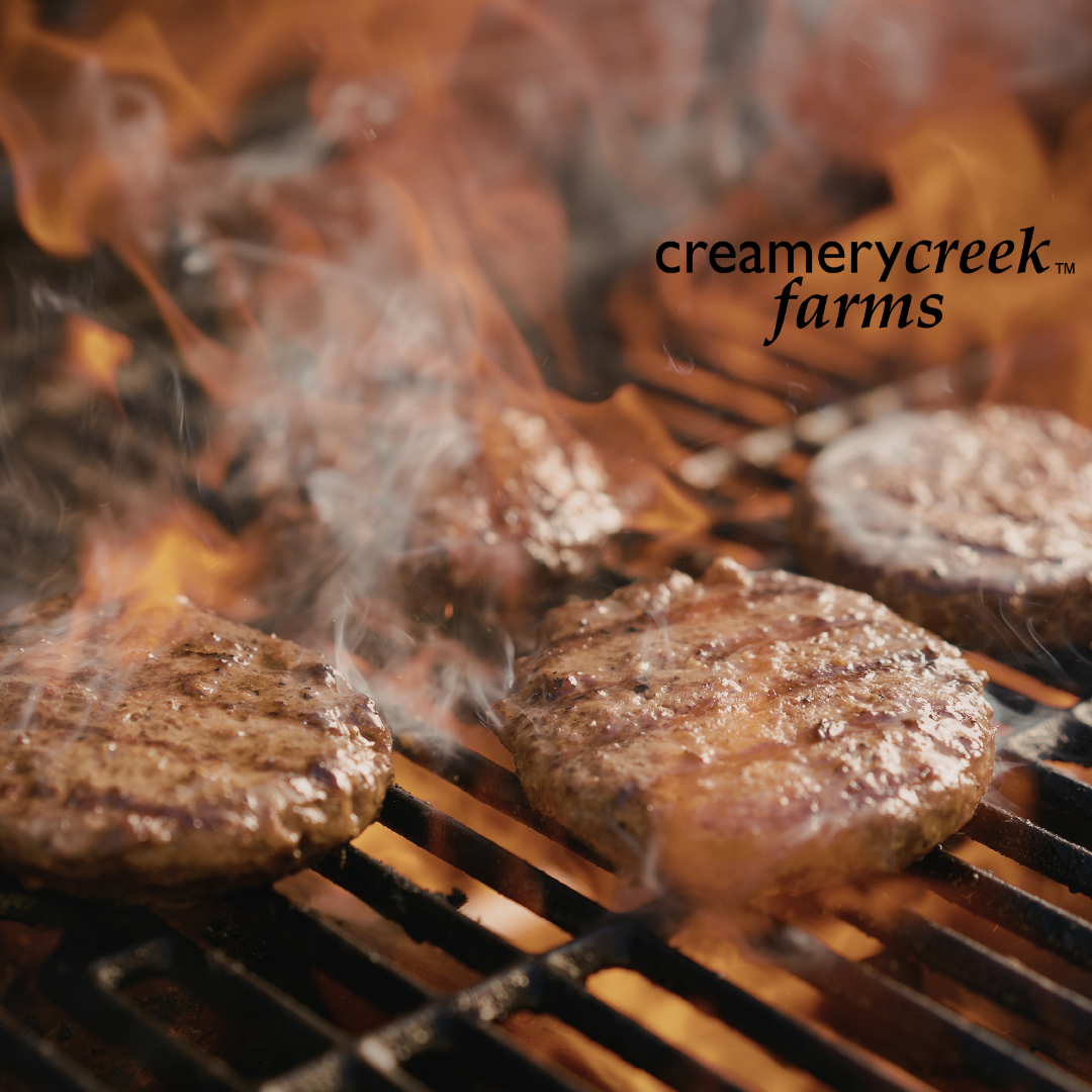 Burgers from frozen at Creamery Creek
