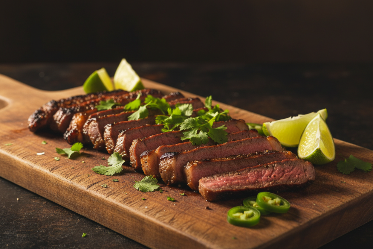 Carne Asada is grilled meat