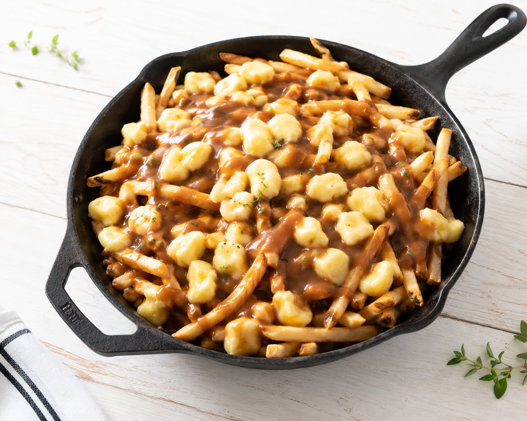 Cheese Curd Poutine for June Dairy Month