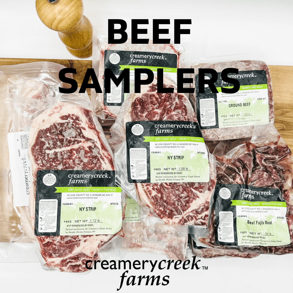 creamery creek farms dry aged beef samplers