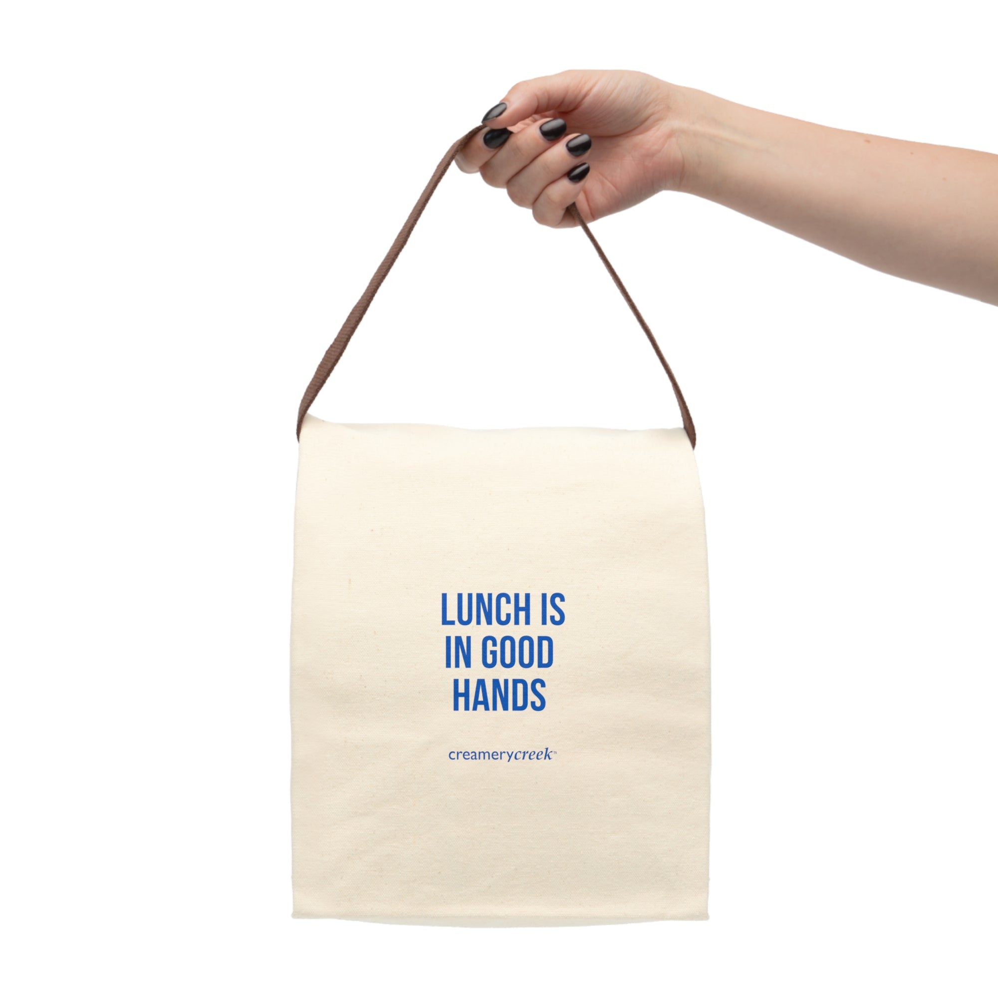 Creamery Creek - Logo Canvas Lunch Bag With Strap - Creamery Creek Farms