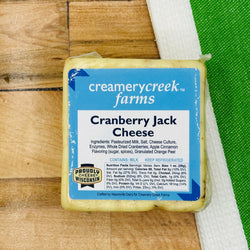 Wisconsin Cranberry Jack Cheese - Creamery Creek Farms