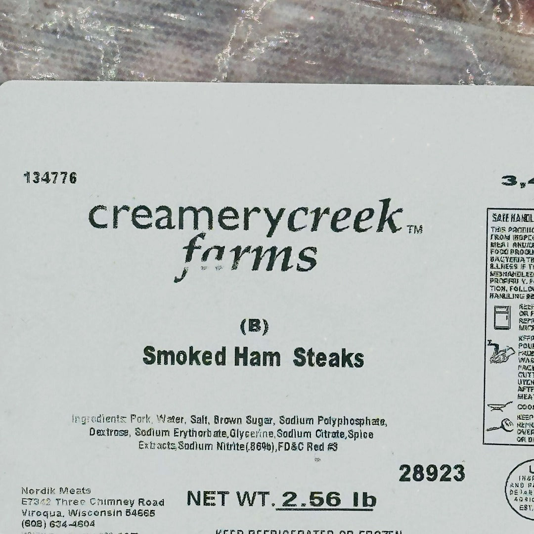creamery creek duroc pork smoked ham steak 3 ingredients