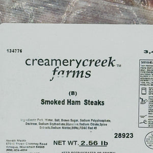 creamery creek duroc pork smoked ham steak 3 ingredients