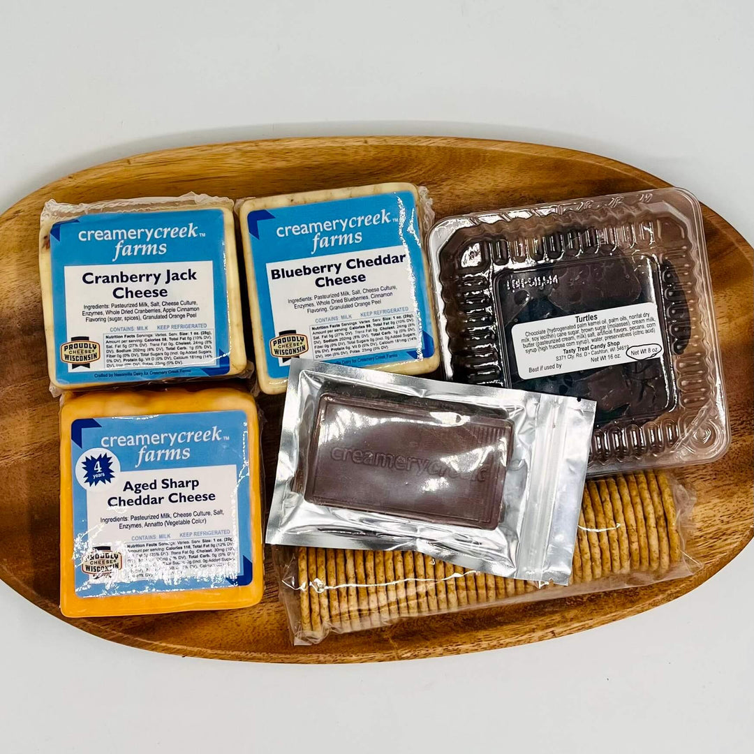 cheese and chocolate gift box