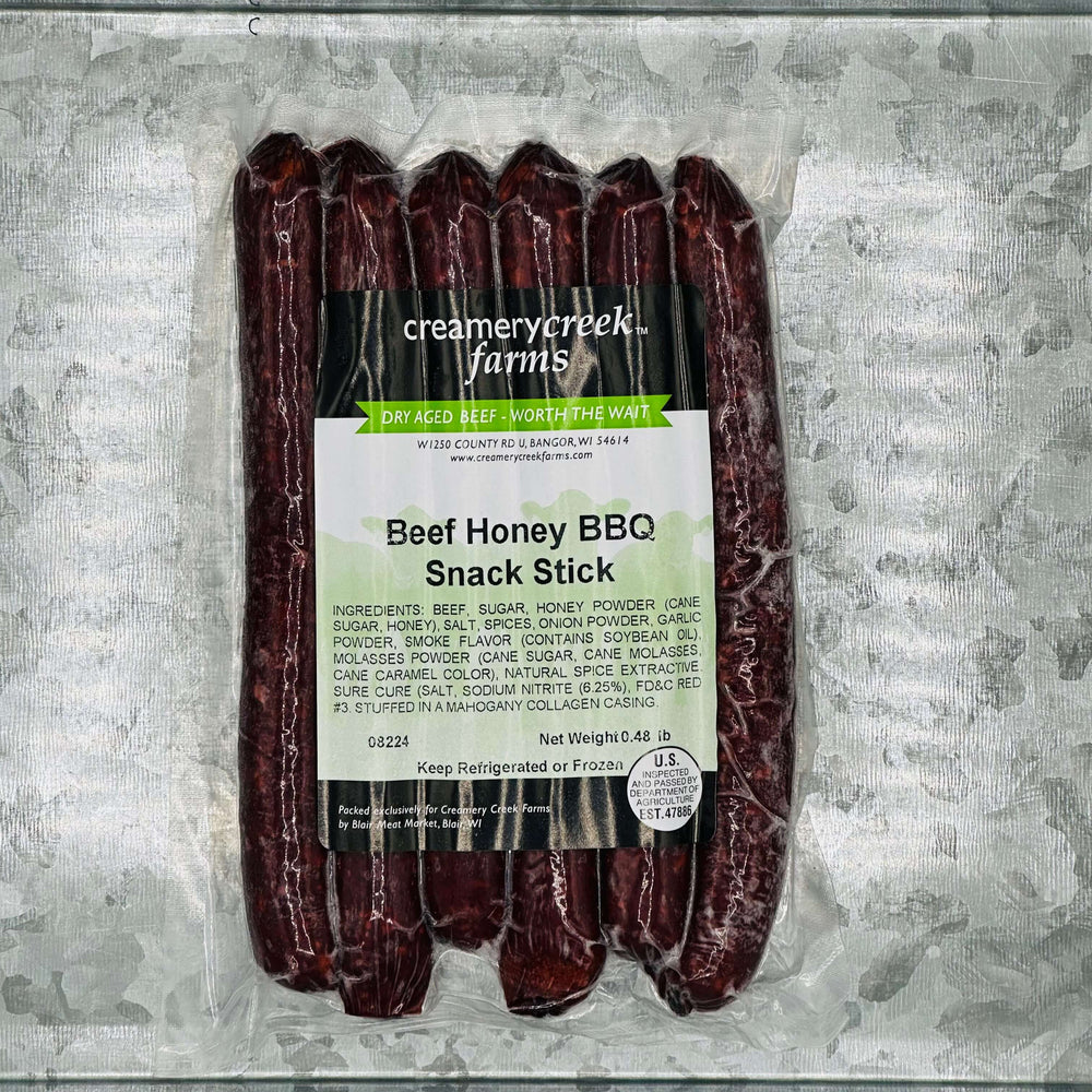 Meat snacks sticks in a tray
