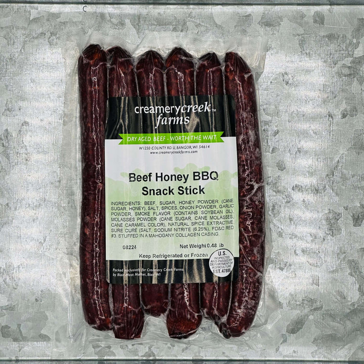 Meat snacks sticks in a tray