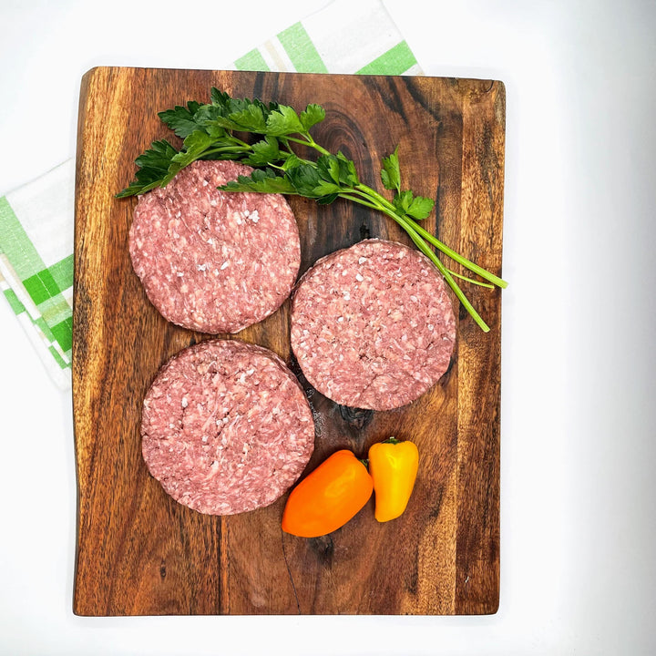 Dry Aged Beef 1/3lb Burger Patties - Creamery Creek Farms