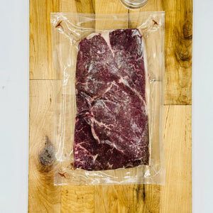 CreekReserve top sirloin steak on a cutting board