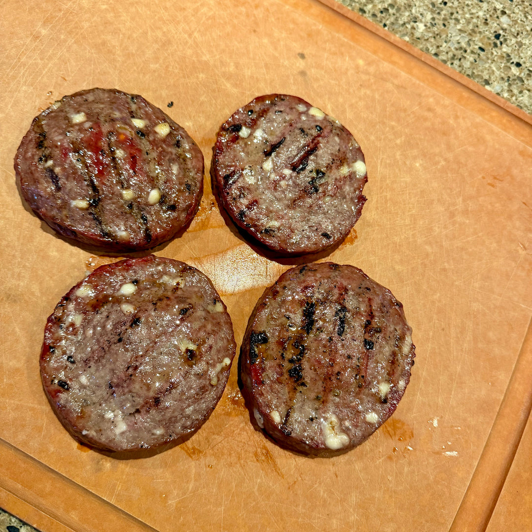 Grilled Mushroom Swiss Burgers at Creamery Creek