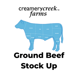Dry Aged Ground Beef Stock Up - 20lbs, 40lbs, or 100lbs - Creamery Creek Farms