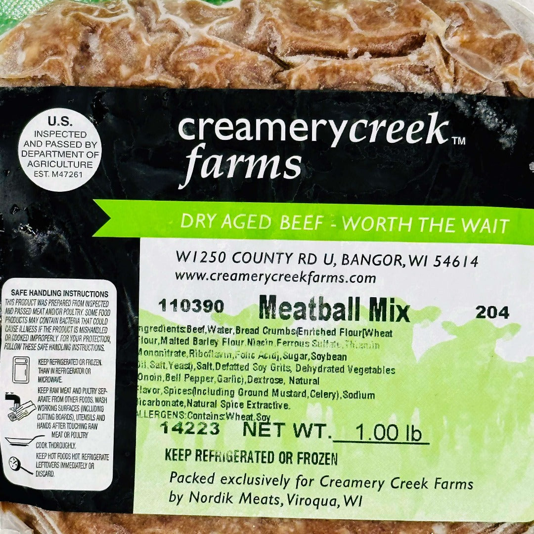 meatball mix creamery creek