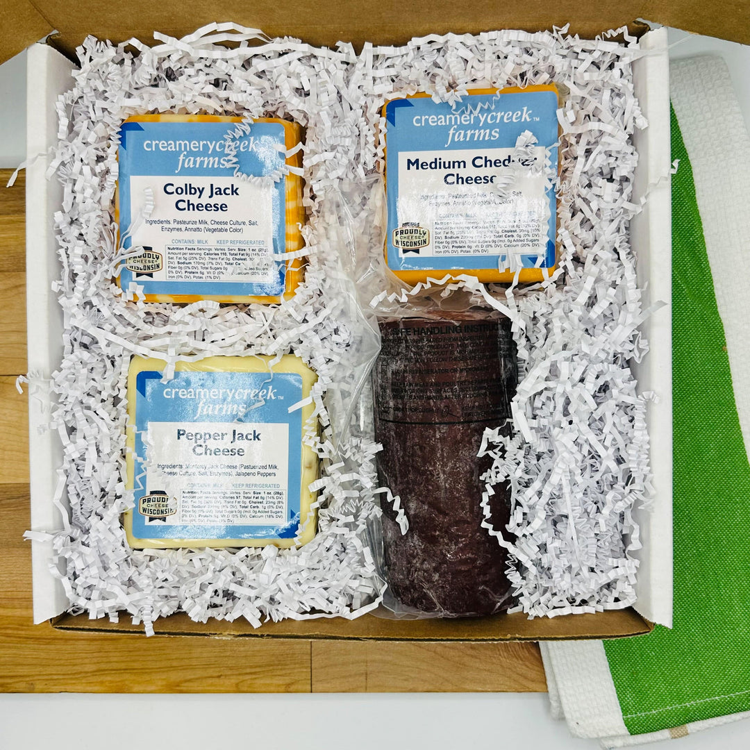 O Holy Night Gift Box - Summer Sausage and Cheese - Creamery Creek Farms
